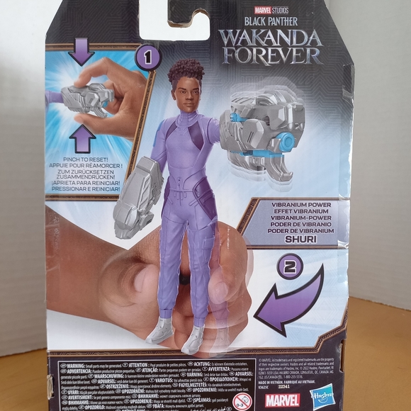 Marvel Wakanda Forever shuri new 6" action figure vibrainium power black panther - Picture 2 of 7